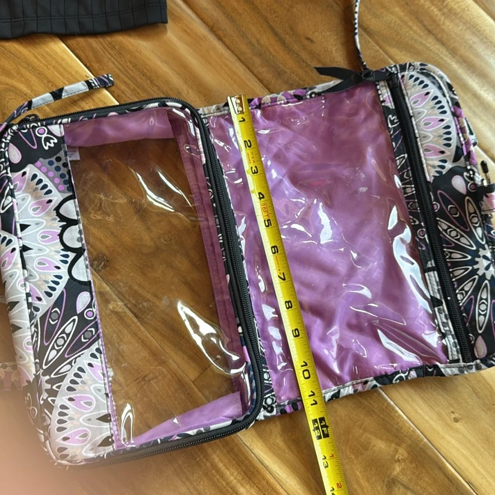 Vera Bradley Floral Purple Toiletry Bag